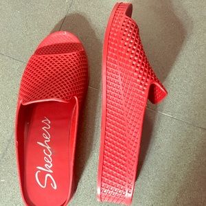 Red Skechers-great for beach!